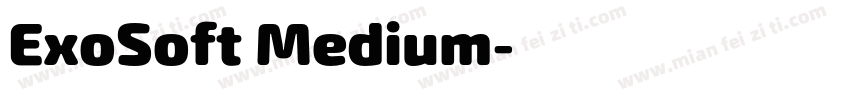 ExoSoft Medium字体转换
